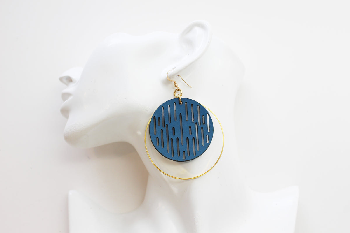 Blue face hotsell earrings