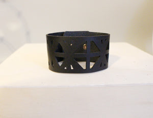 Leather Geometric Bracelet  - The Crown Collection