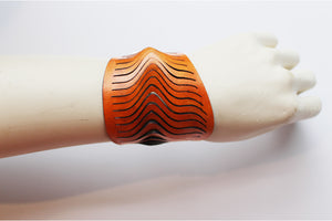 Lexi Leather Bracelet - Tan (Hand Dyed)