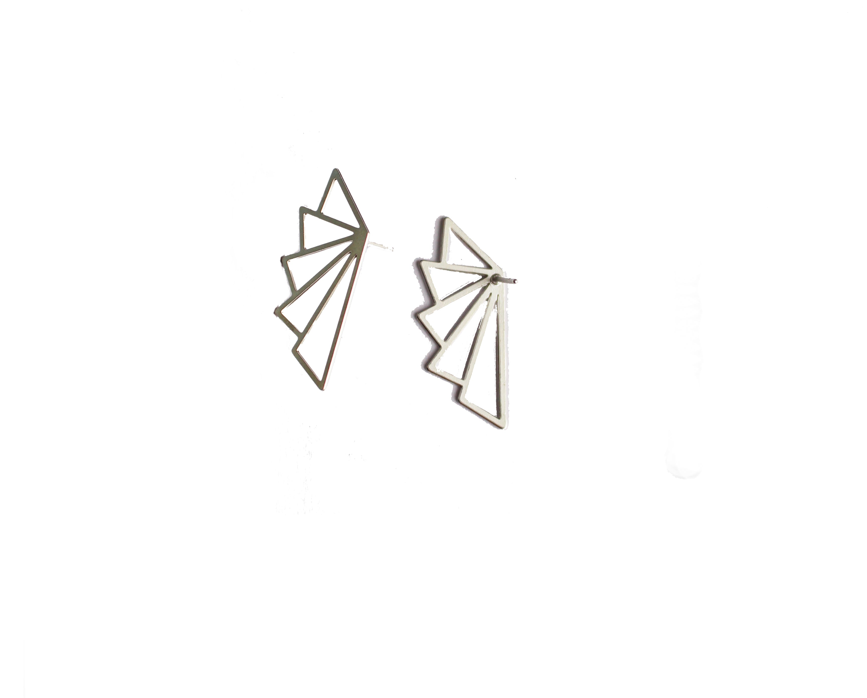Angelica Stud Earring Silver Finish