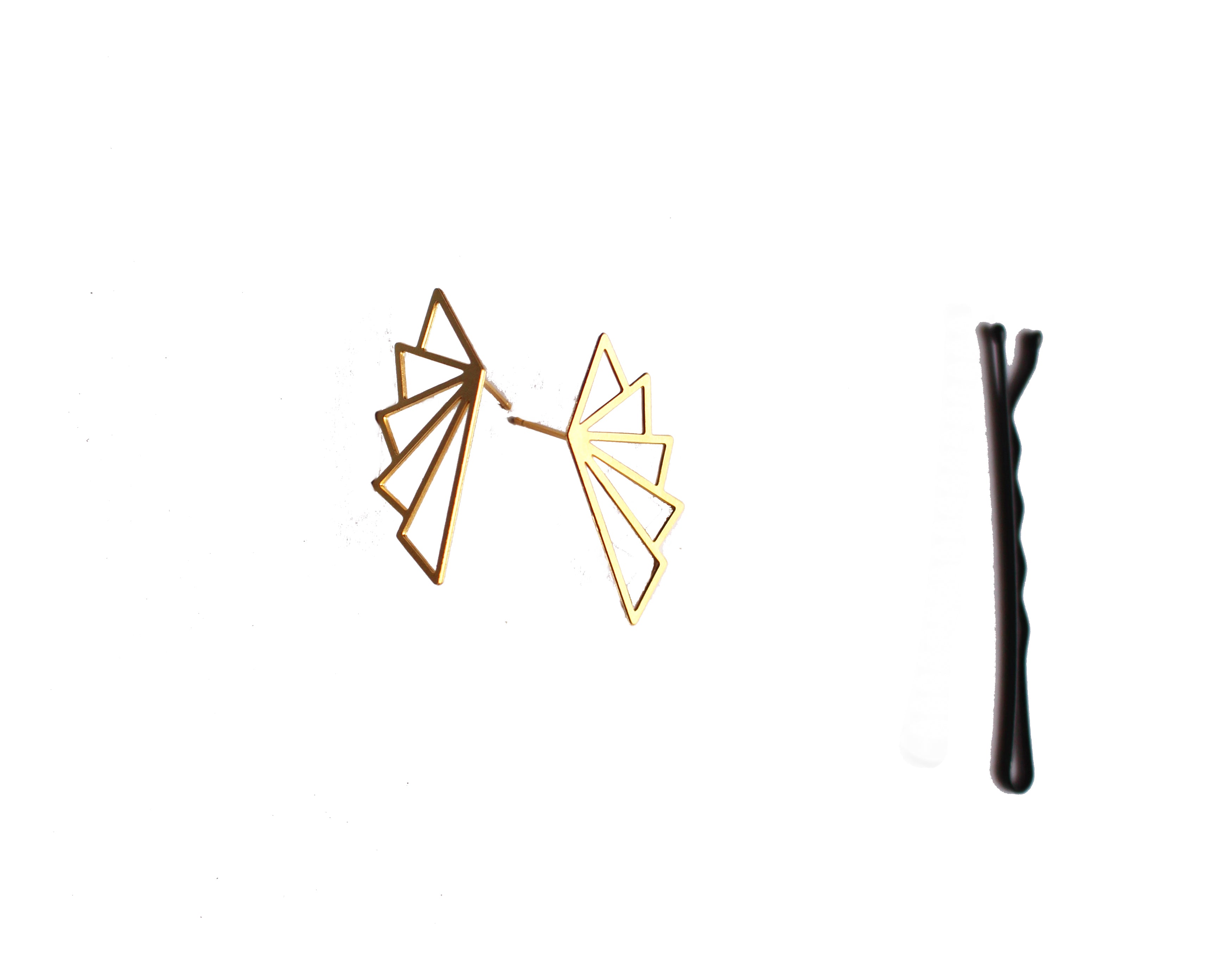 Angelica Stud Earring Gold Finish